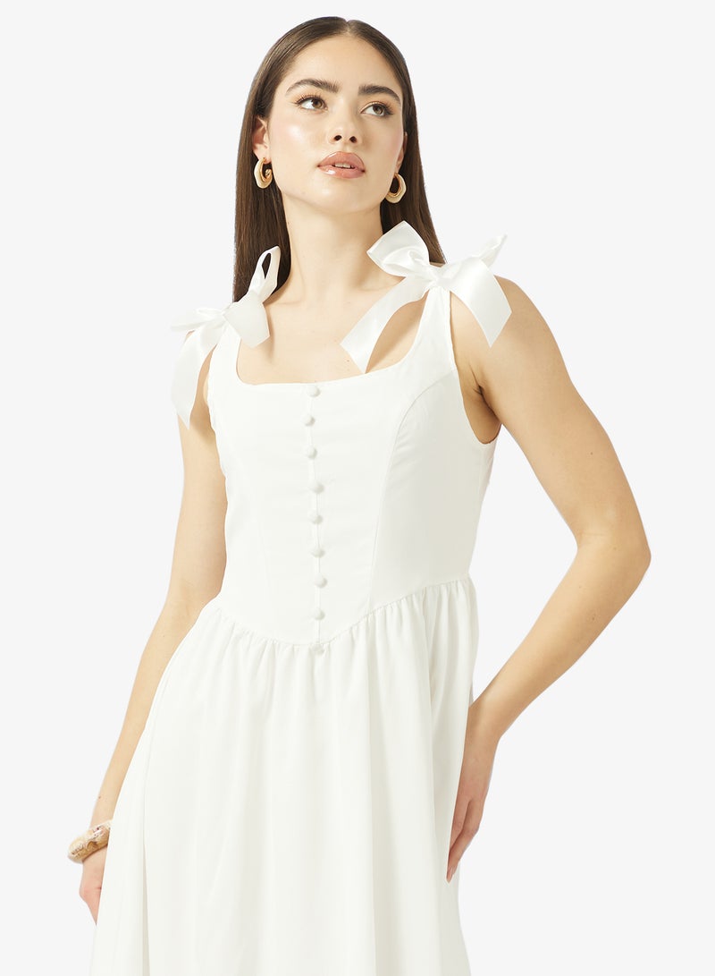 جينجر فستان بتصميم أميرة بياقة قلب وكورسيه - Image 3